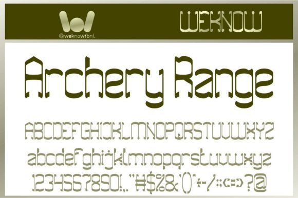 Archery Range: A Display Font That Anchors Your Message