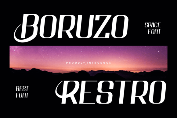 Boruzo Restro: A Bold Display Font for Creators