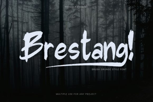 Brestang: A Scary Brush Font for Bold Digital Branding