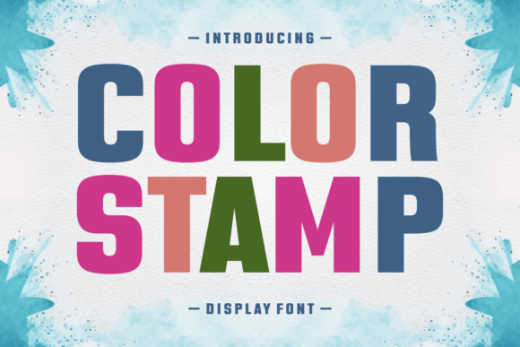 Color Stamp: A Playful Display Font for Digital Branding