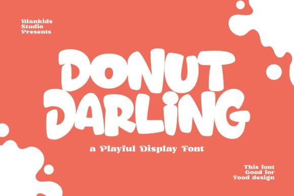 Donut Darling Font: Sweet, Bold & Perfect for Handmade Labels & Printables