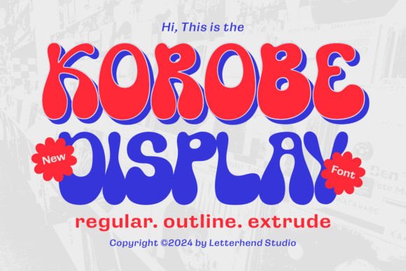 Korobe Font: Playful Display Typeface for Your Brand
