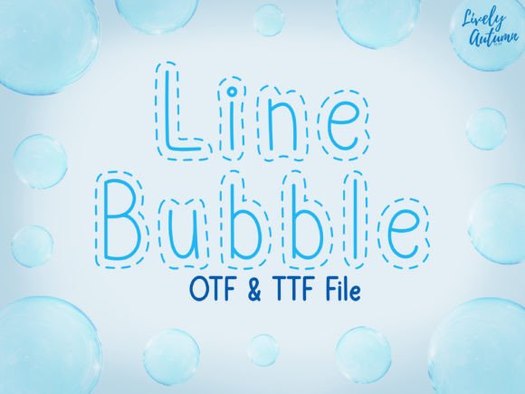 Line Bubble: A Joyful Display Font for Small Business Branding