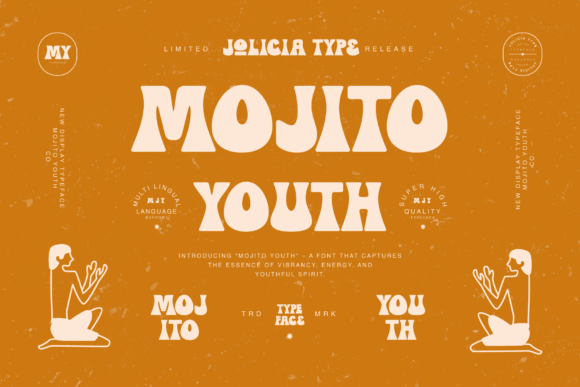 Mojito Youth: A Retro Display Font with Vintage Soul