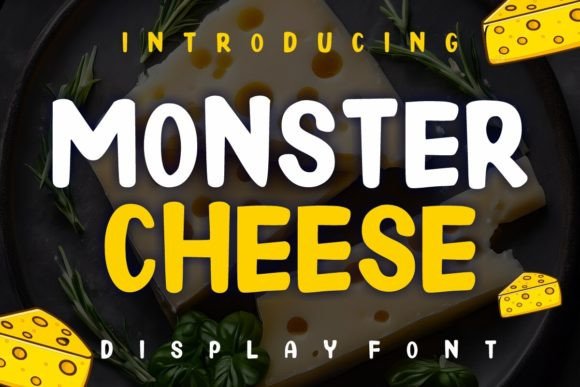 Monster Cheese Display Font Adds Playful Warmth to Brands