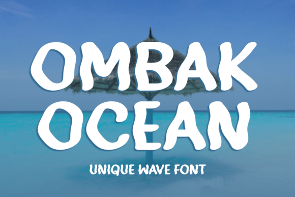 Ombak Ocean: A Fluid Display Font for Expressive Brand Identity