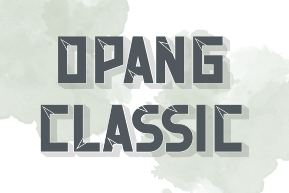 Opang Classic: A Timeless Display Font for Real Branding Work