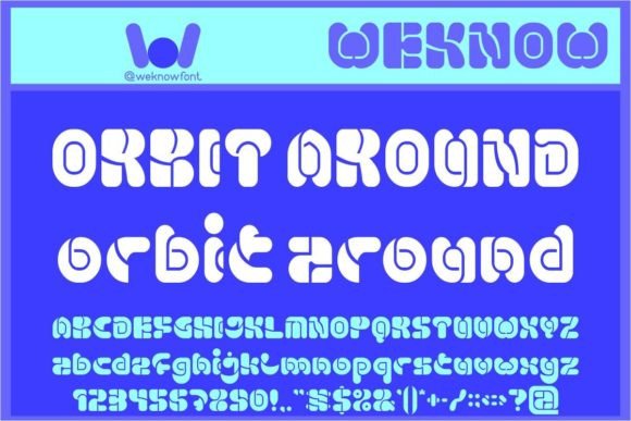 Orbit Around: A Display Font That Sparks Brand Energy