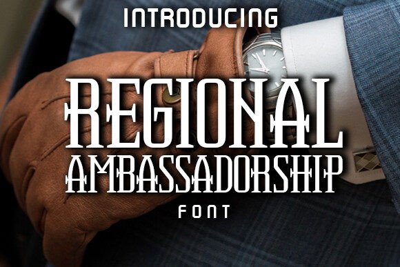 Regional Ambassadorship: A Display Font That Anchors Brand Identity