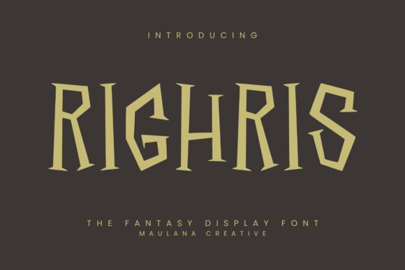 Righris: A Display Font That Commands Attention