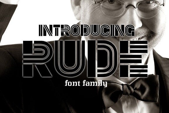 Rude: The Bold Display Font That Makes Your Crafts Stand Out