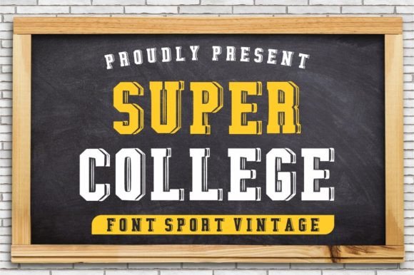 Super College: A Bold Display Font for Hero Sections & Brand Impact